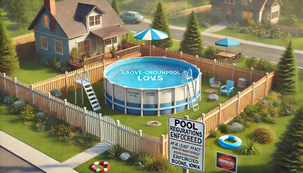 above ground pools laws boone iowa