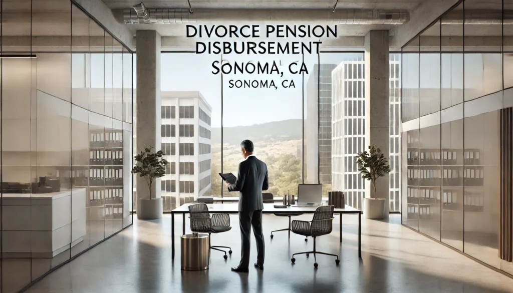 Divorce Pension Disbursement Specialists Sonoma CA